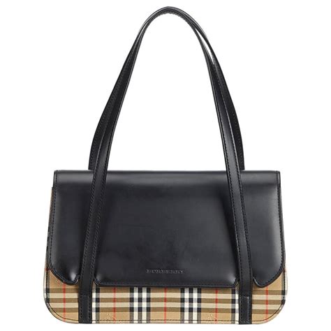 burberry black leather bags|handbag original burberry bag.